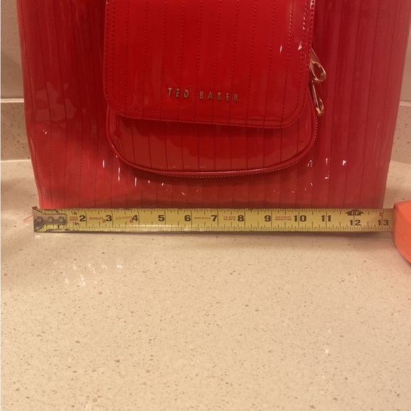 Ted Baker Quilted Patent Tote - Picture 9 of 11